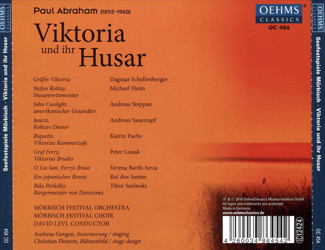 Paul Abraham: Viktoria und ihr Husar cover art