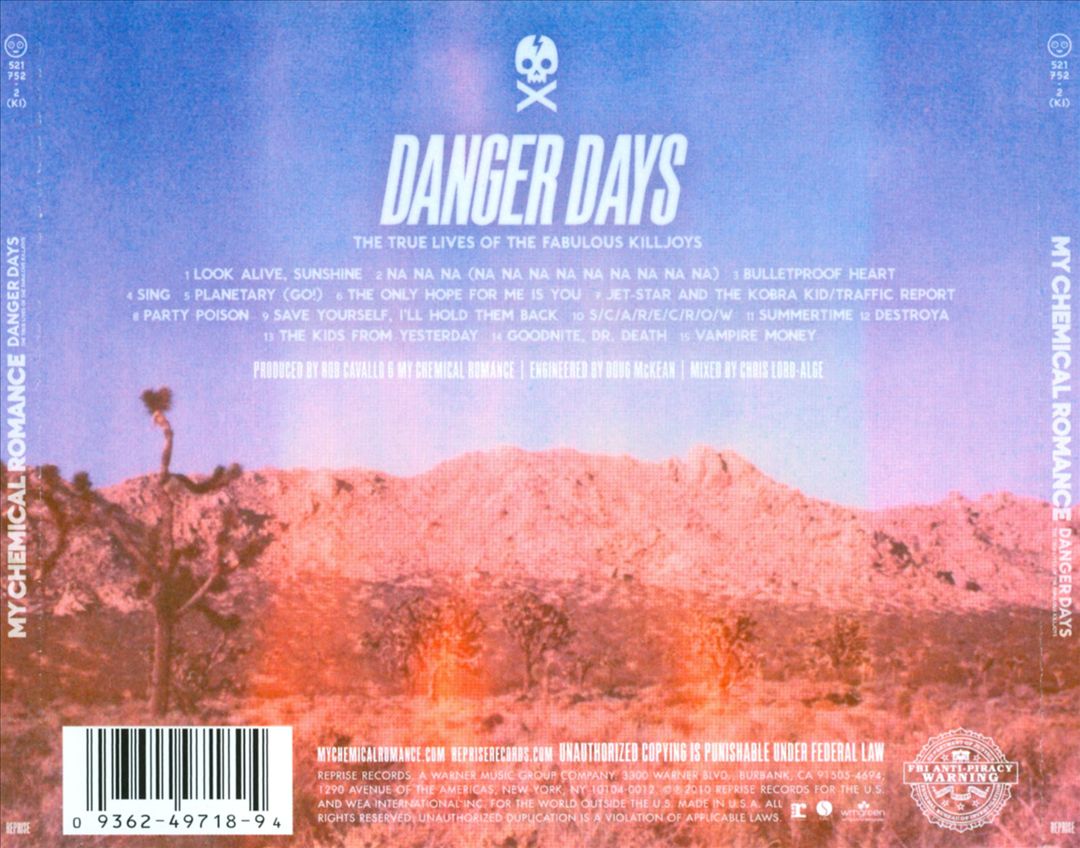 Danger Days: The True Lives of the Fabulous Killjoys cover art