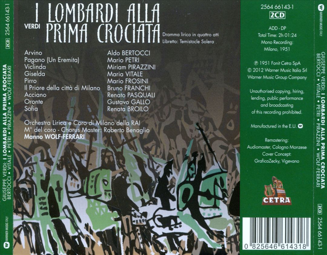 Verdi: I Lombardi alla Prima Crociata cover art