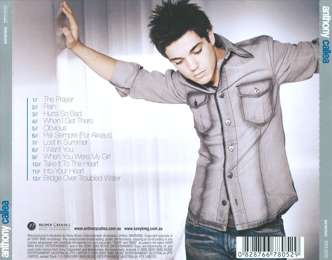 Anthony Callea cover art