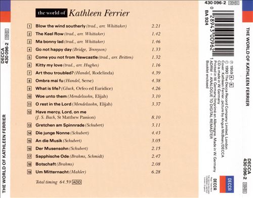 World of Kathleen Ferrier cover art