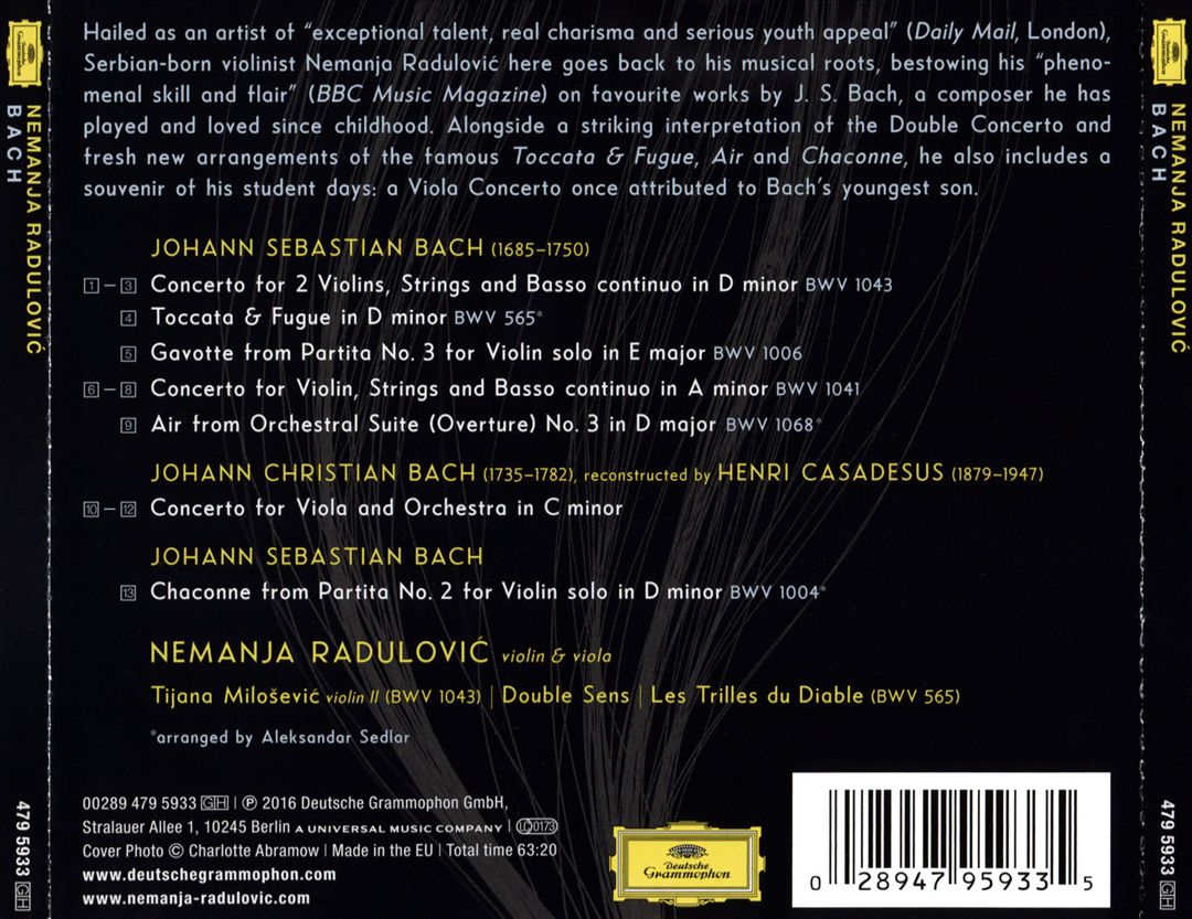 Bach cover art