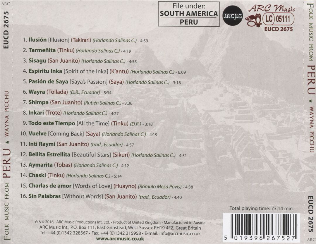 Folk Music From Peru cover art