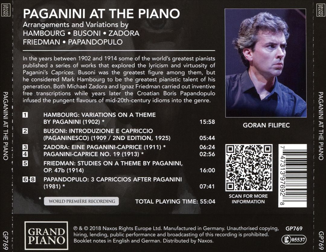 Paganini at the Piano cover art