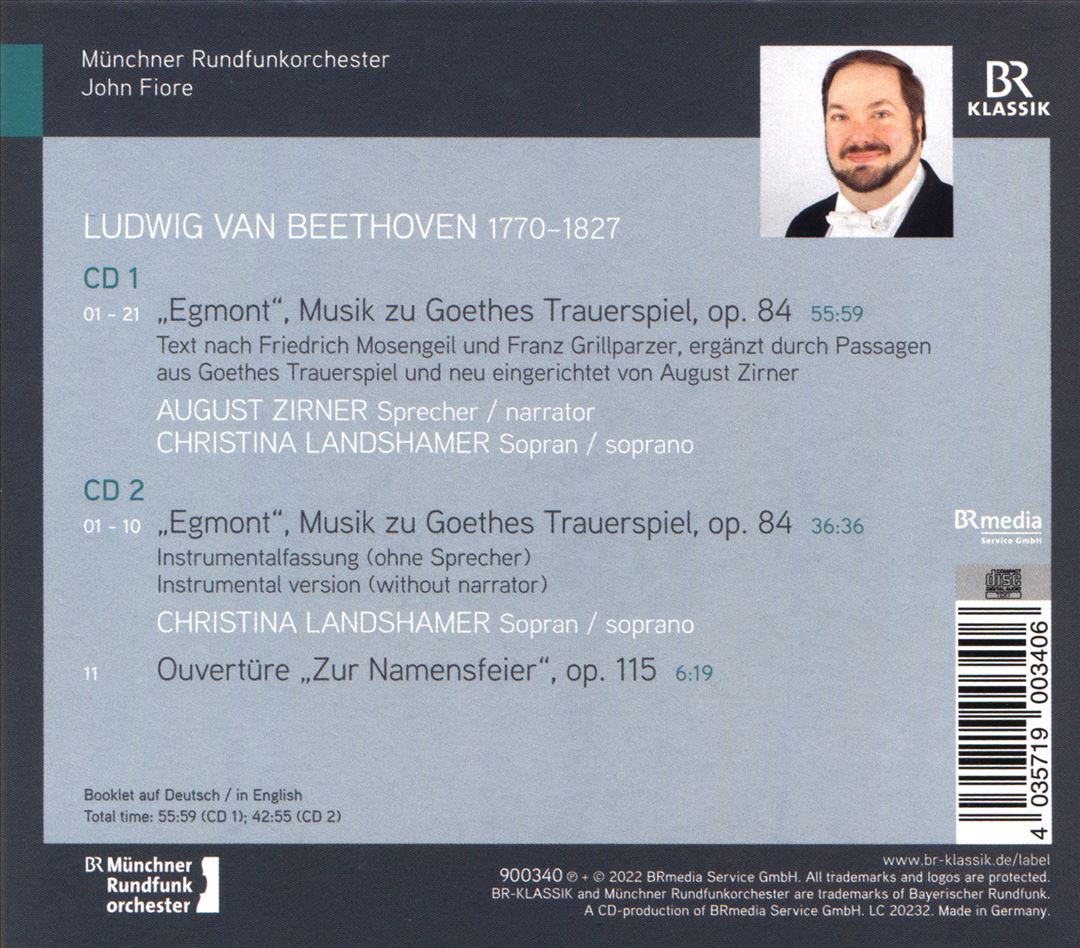 Ludwig van Beethoven: Egmont cover art