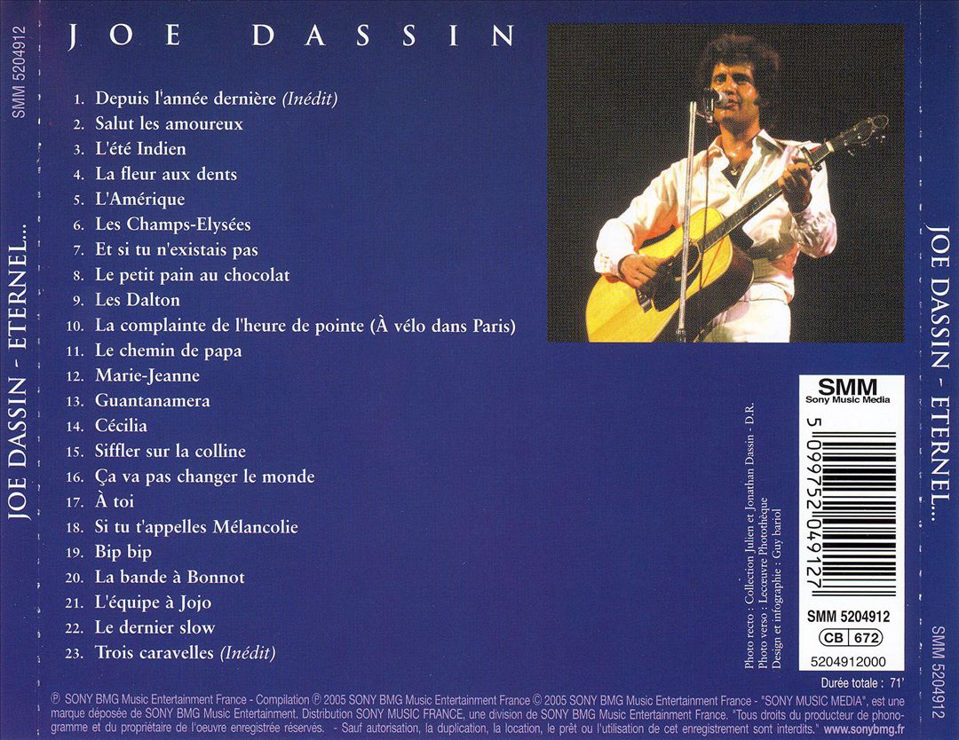 Joe Dassin Eternel cover art