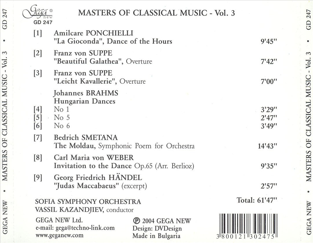 Masters of Classical Music, Vol. 3 cover art