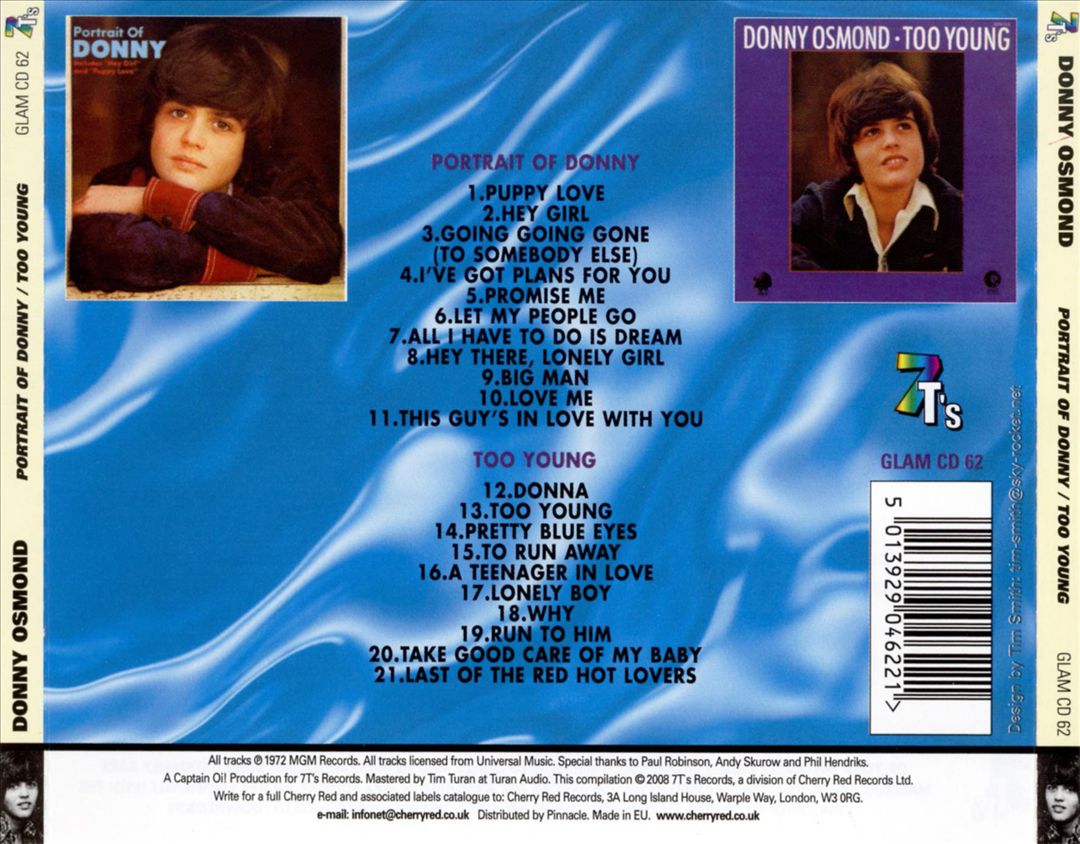 Portrait of Donny/Too Young cover art