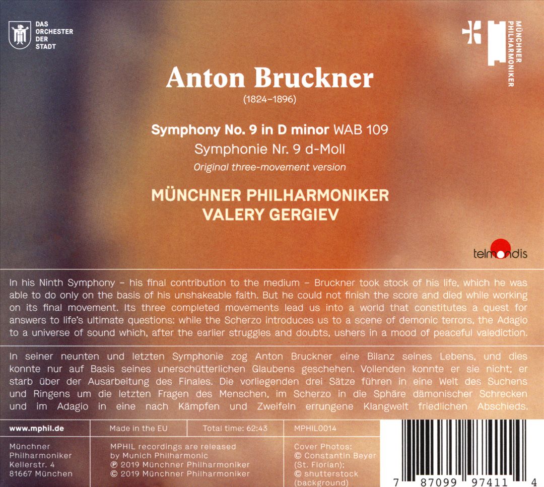 Bruckner: Symphony No. 9 cover art
