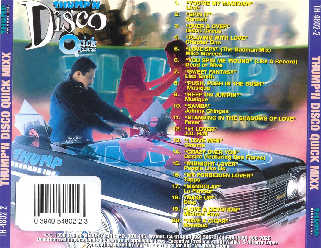 Thump'n Disco Quick Mixx, Vol. 1 cover art