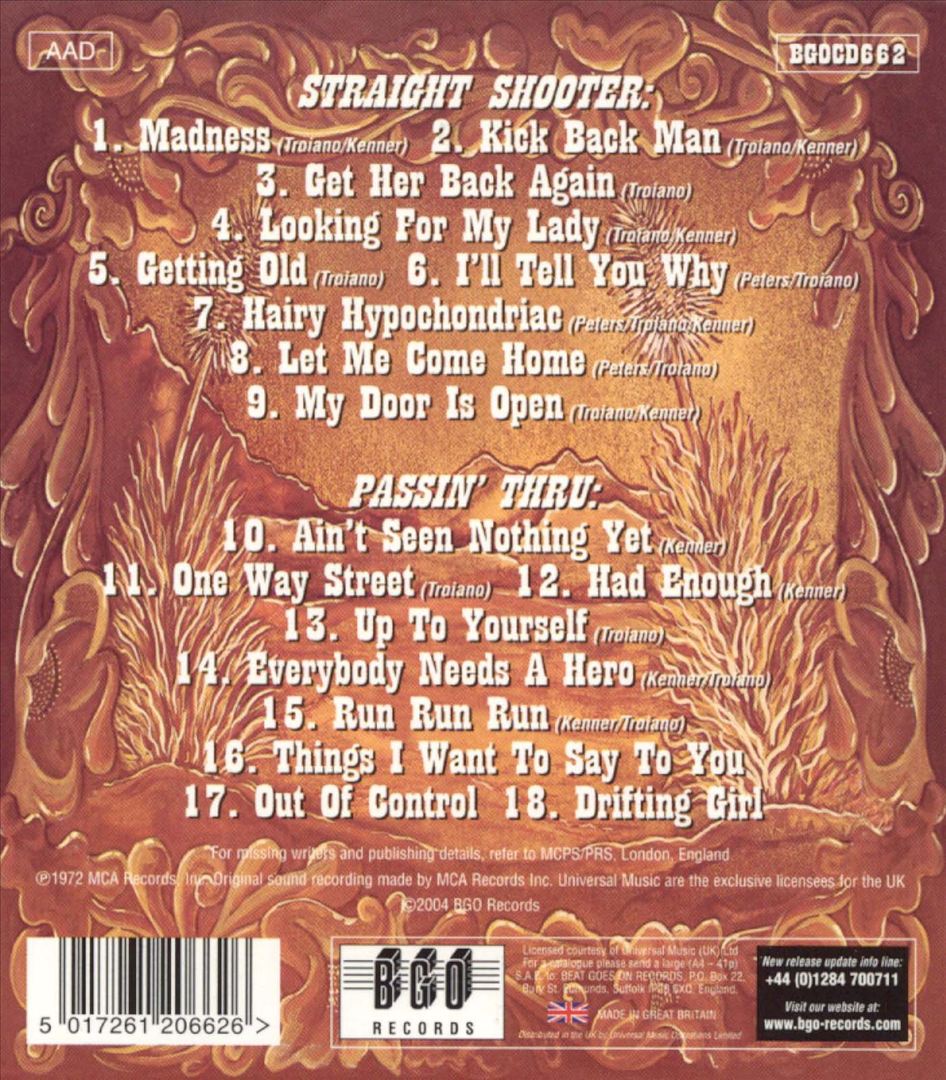 Straight Shooter/Passin' Thru cover art