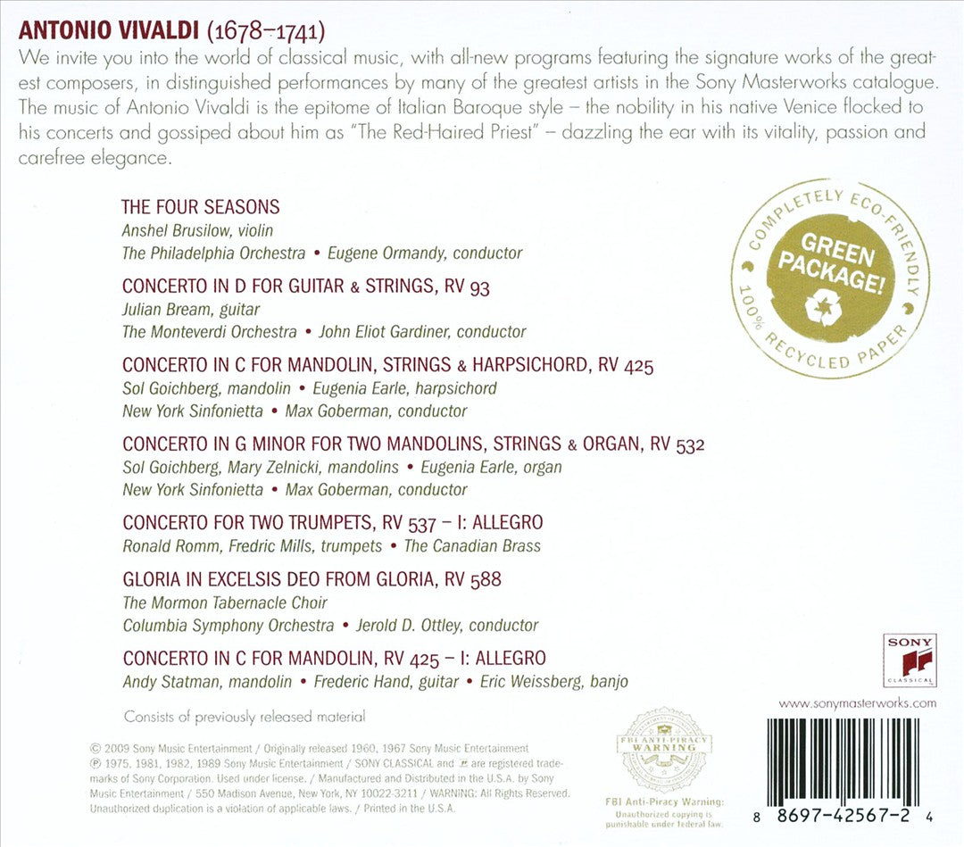 Vivaldi Greatest Hits cover art