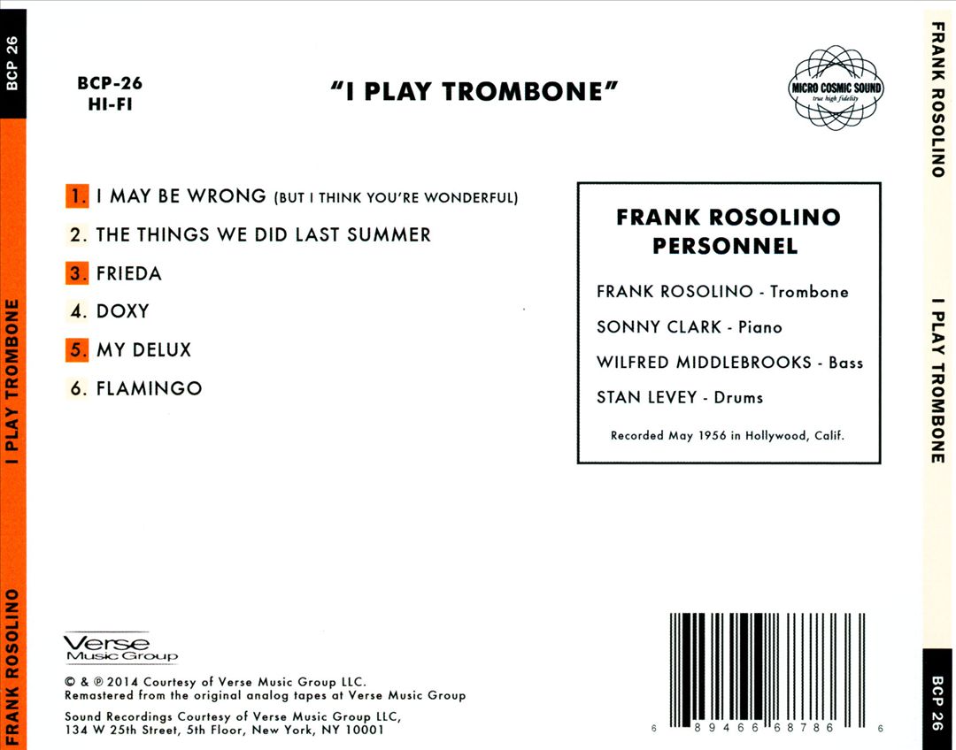 I Play Trombone cover art