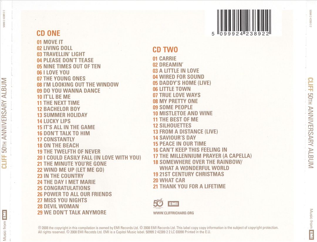 50th Anniversary Album cover art