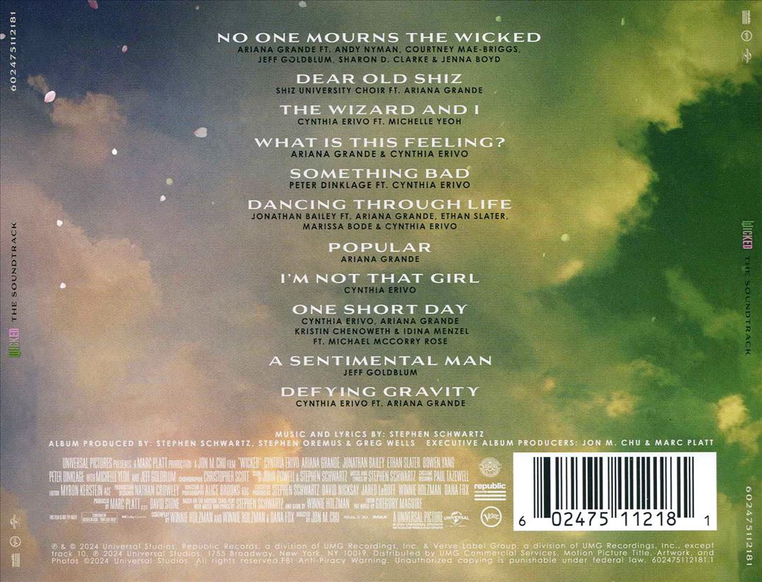 Wicked: The Soundtrack cover art