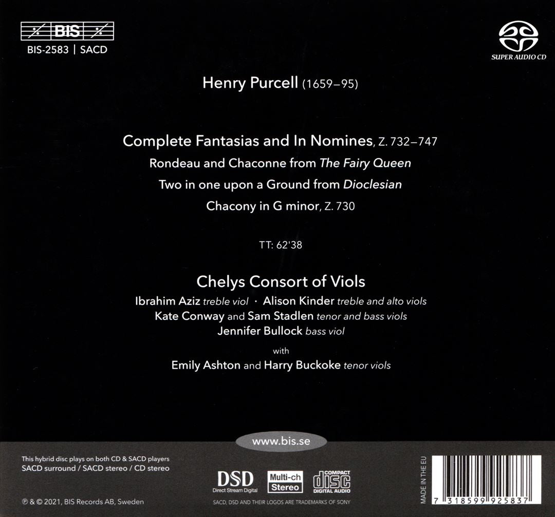 Purcell: Fantazias cover art