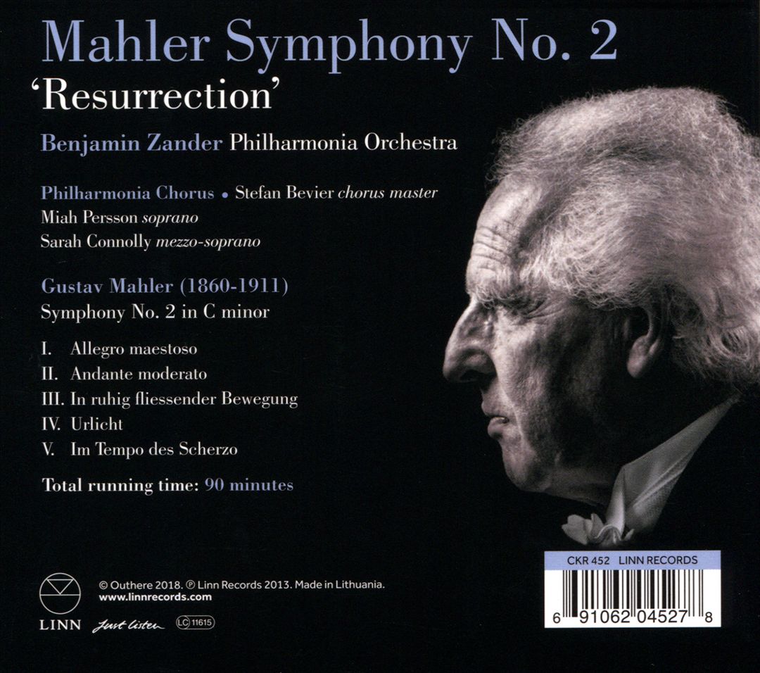 Mahler: Symphony No. 2 "Resurrection" cover art