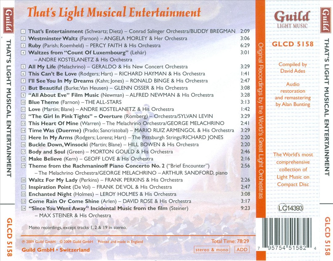 That's Light Musical Entertainment cover art