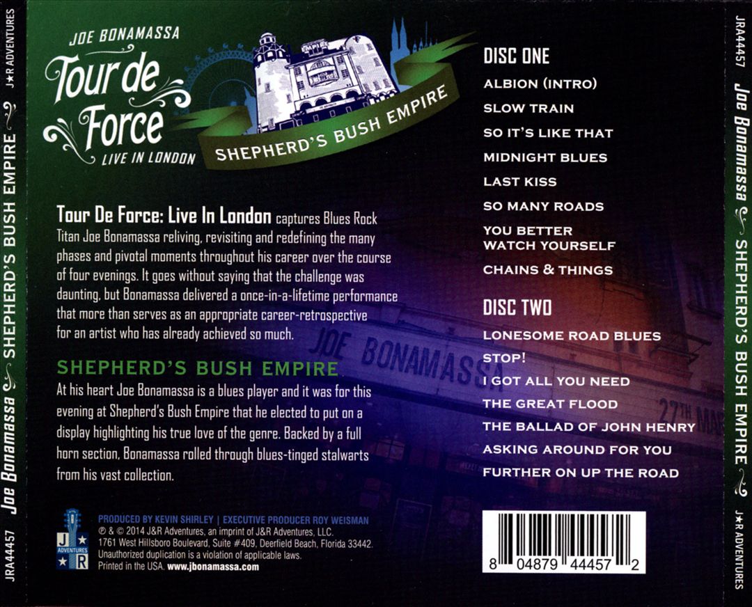 Tour de Force: Live in London - Shepherd's Bush Empire cover art