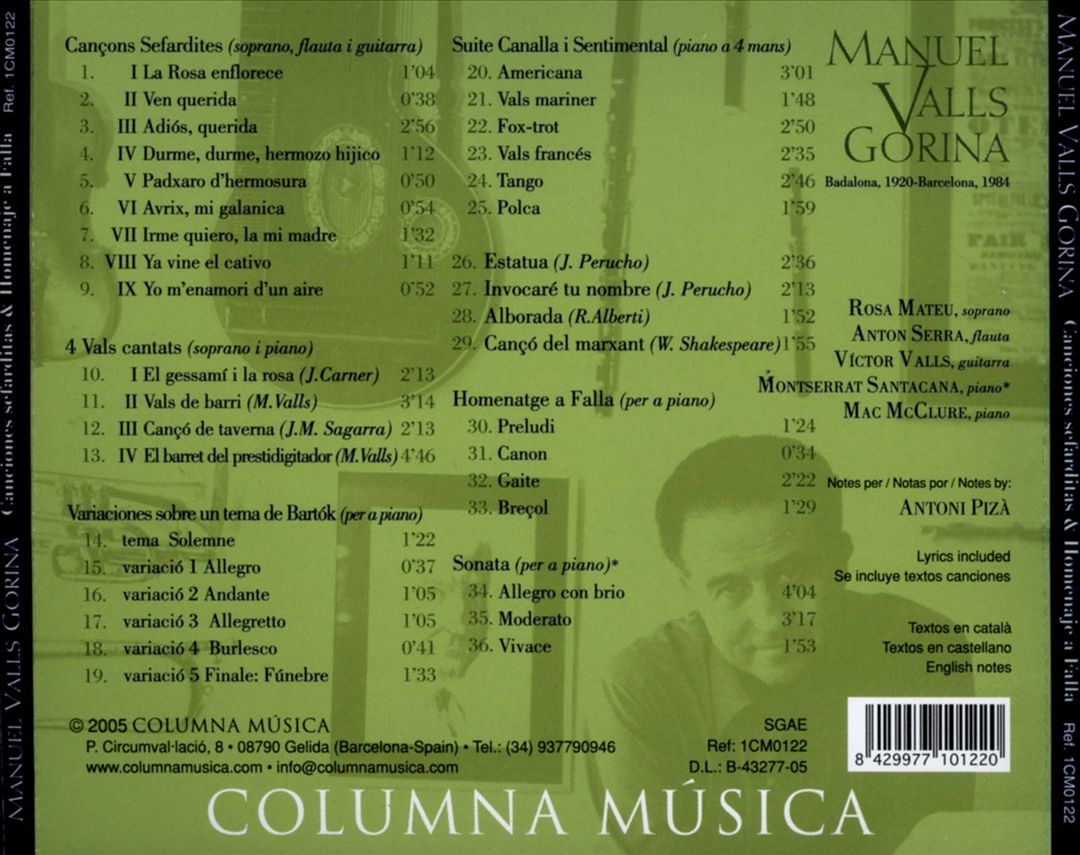 Manuel Valls: Sephardic Songs cover art