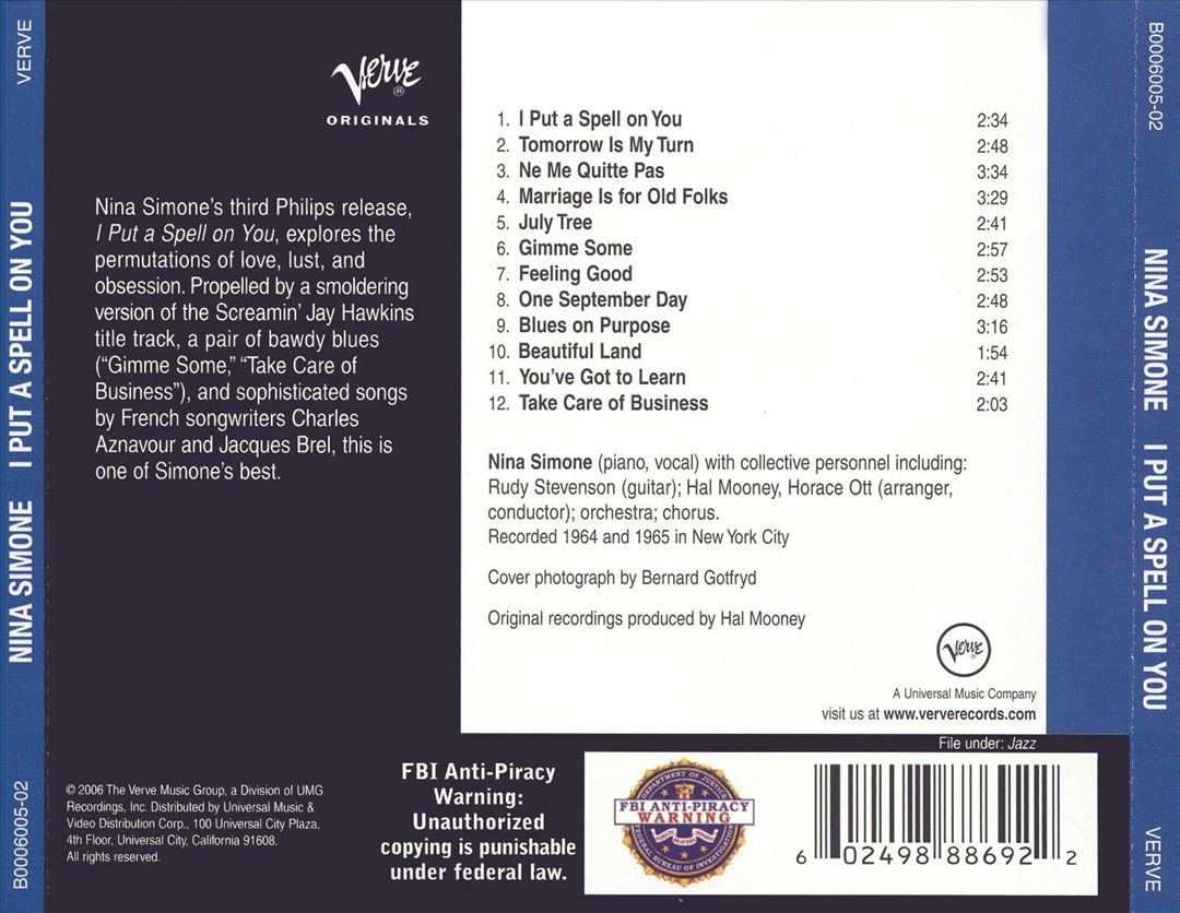 I Put a Spell on You cover art