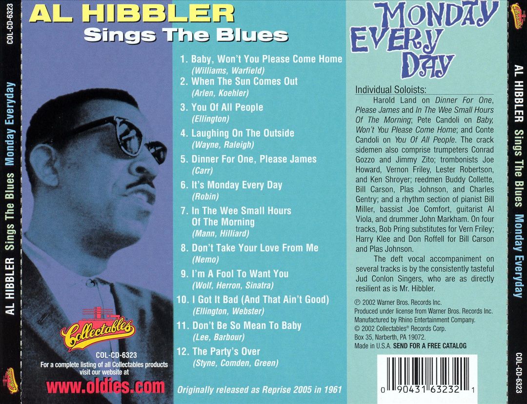 Sings the Blues (Monday Everyday) cover art