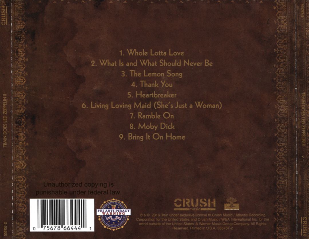Train Does Led Zeppelin II cover art