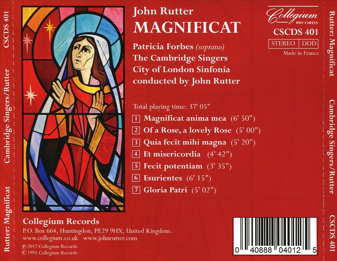 John Rutter: Magnificat cover art