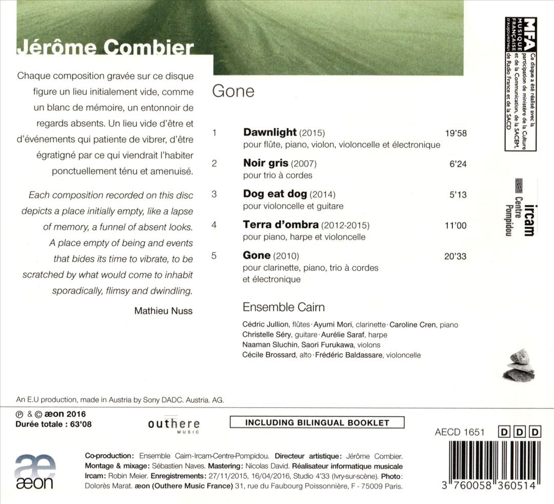 Jérôme Combier: Gone cover art