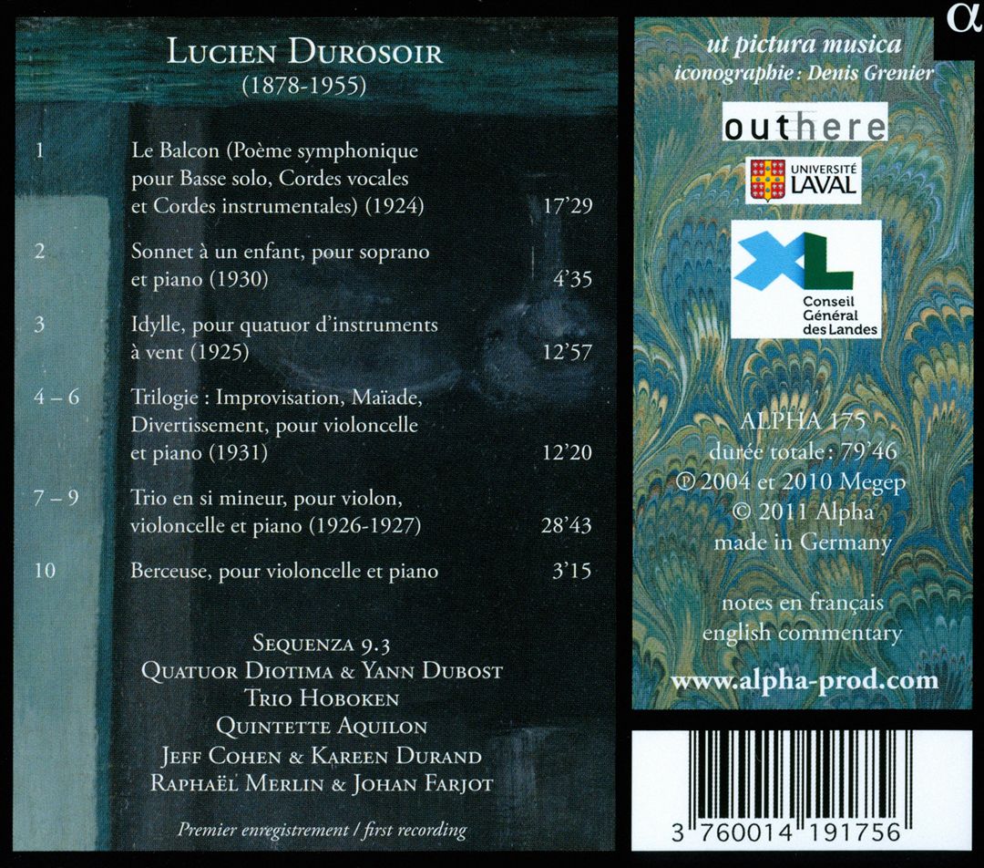Lucien Durosoir: Le Balcon cover art