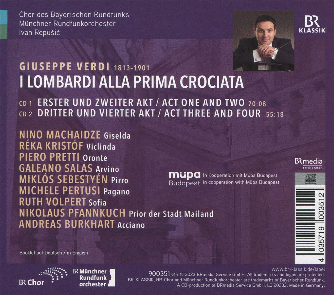 Giuseppe Verdi: I Lombardi alla prima Crociata cover art