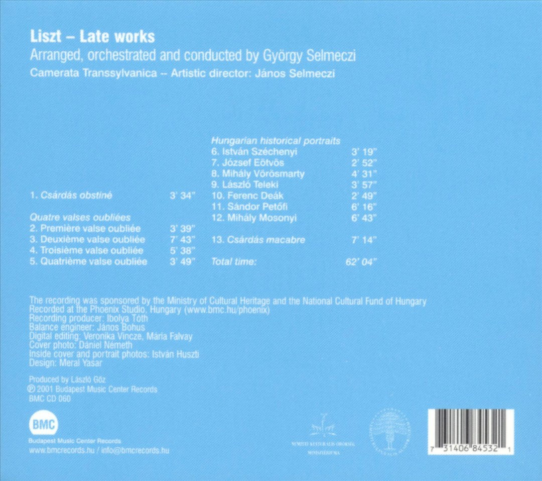 Liszt: Late Works (Orchestrated & Conducted by György Selmeczi cover art