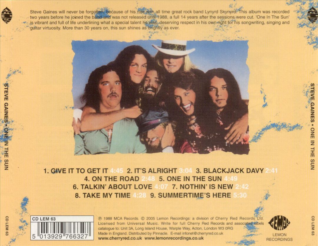 One in the Sun cover art