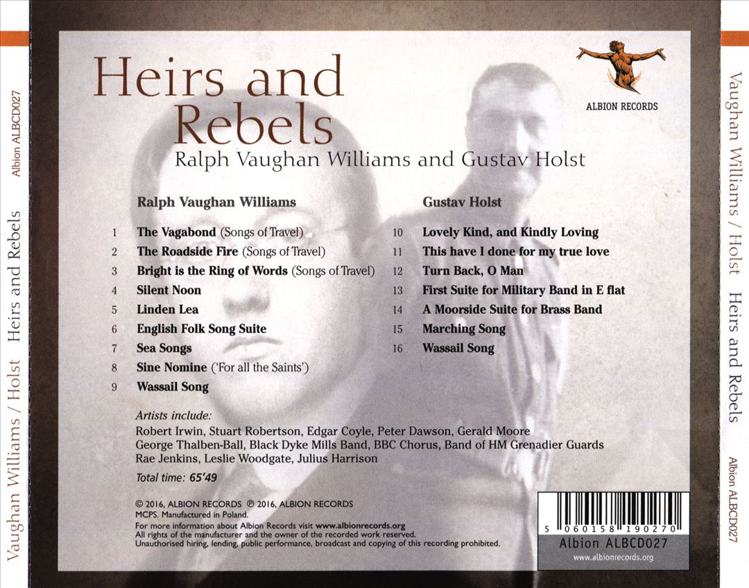 Heirs and Rebels: Music by Ralph Vaughan Williams and Gustav Holst cover art