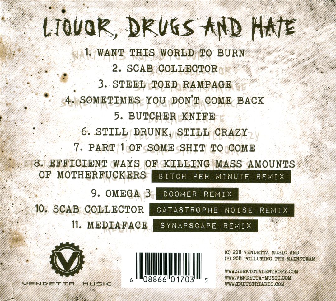 Liquor, Drugs and Hate cover art