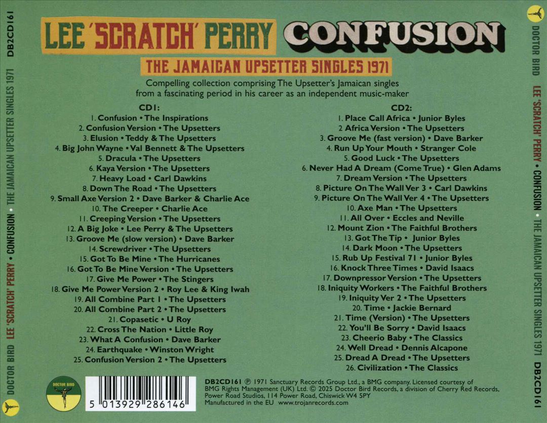 Lee Scratch Perry Presents Confusion: The Jamaican Upsetter Singles 1971 cover art
