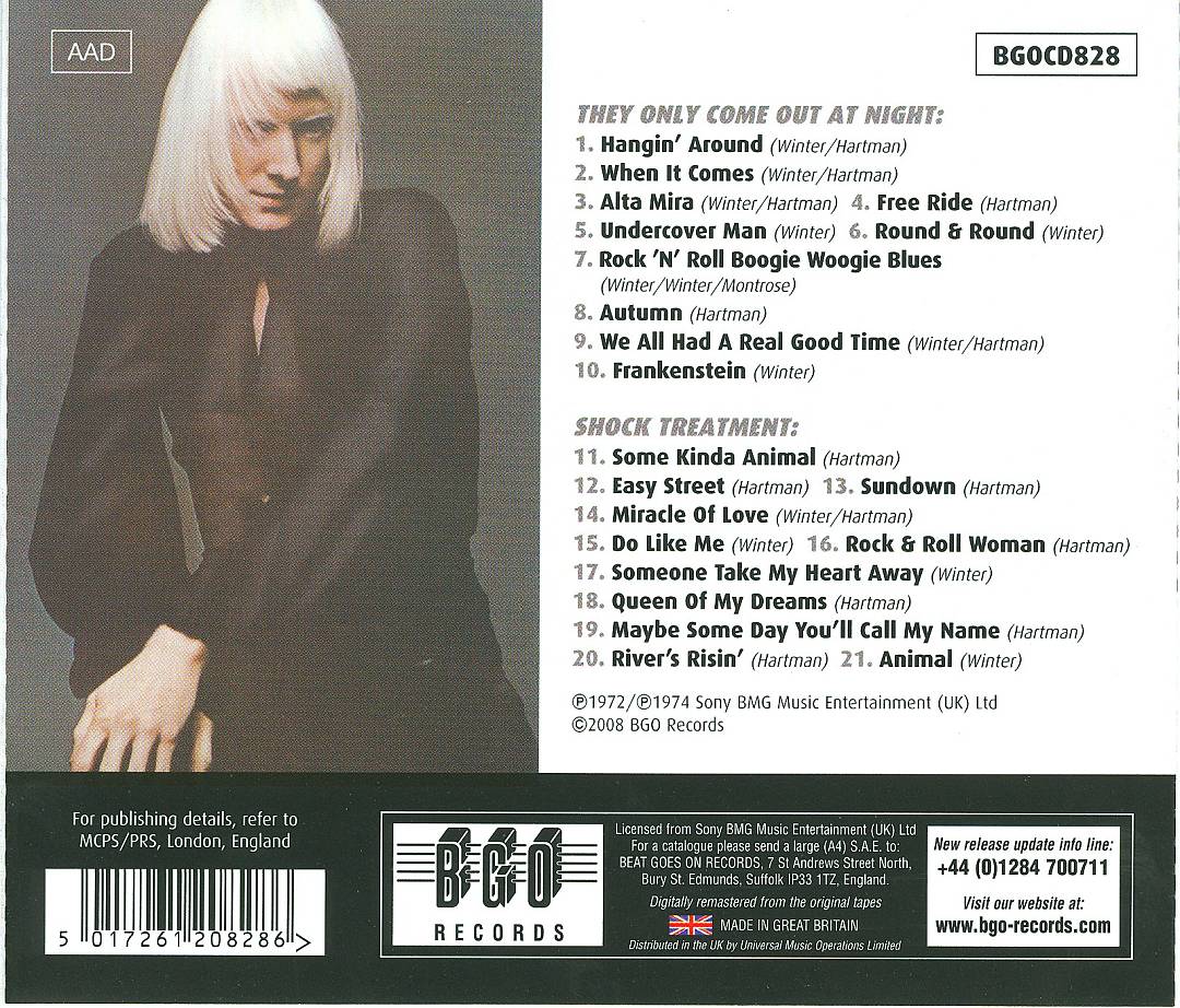 They Only Come Out At Night/Shock Treatment cover art