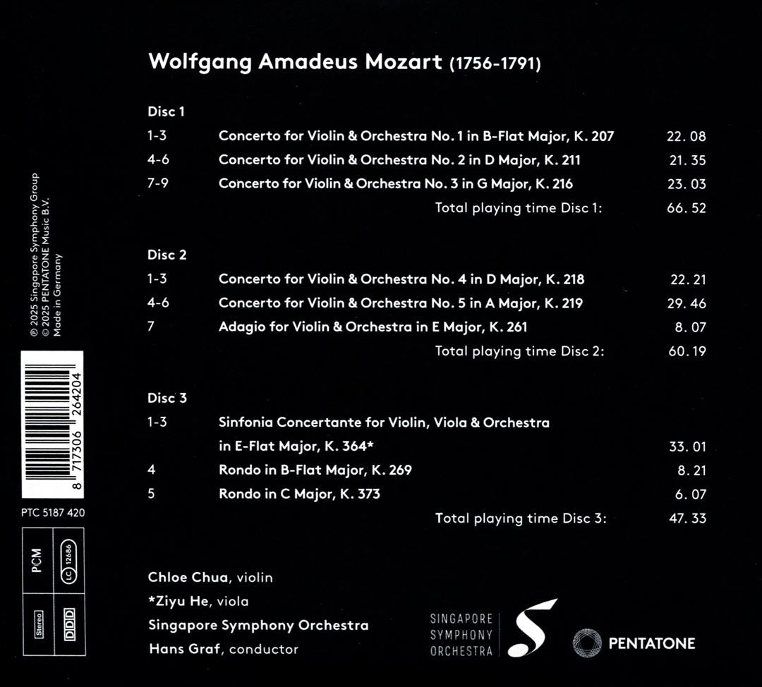 Mozart: Violin Concertos cover art