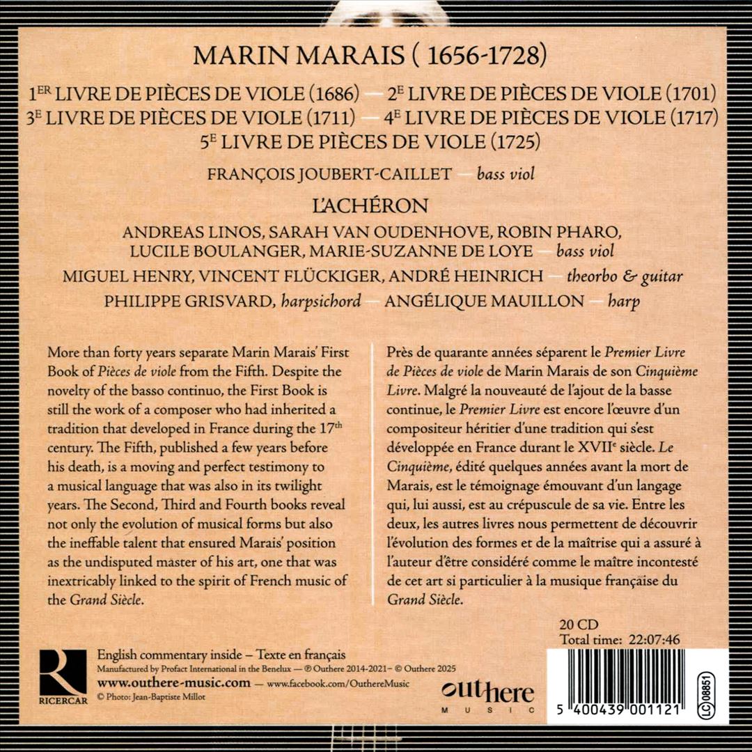 Marin Marais: Pièces de Viole - The Complete Collection cover art