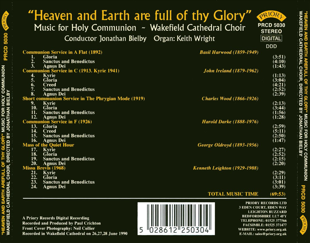 Heaven and Earth are Full of Thy Glory cover art