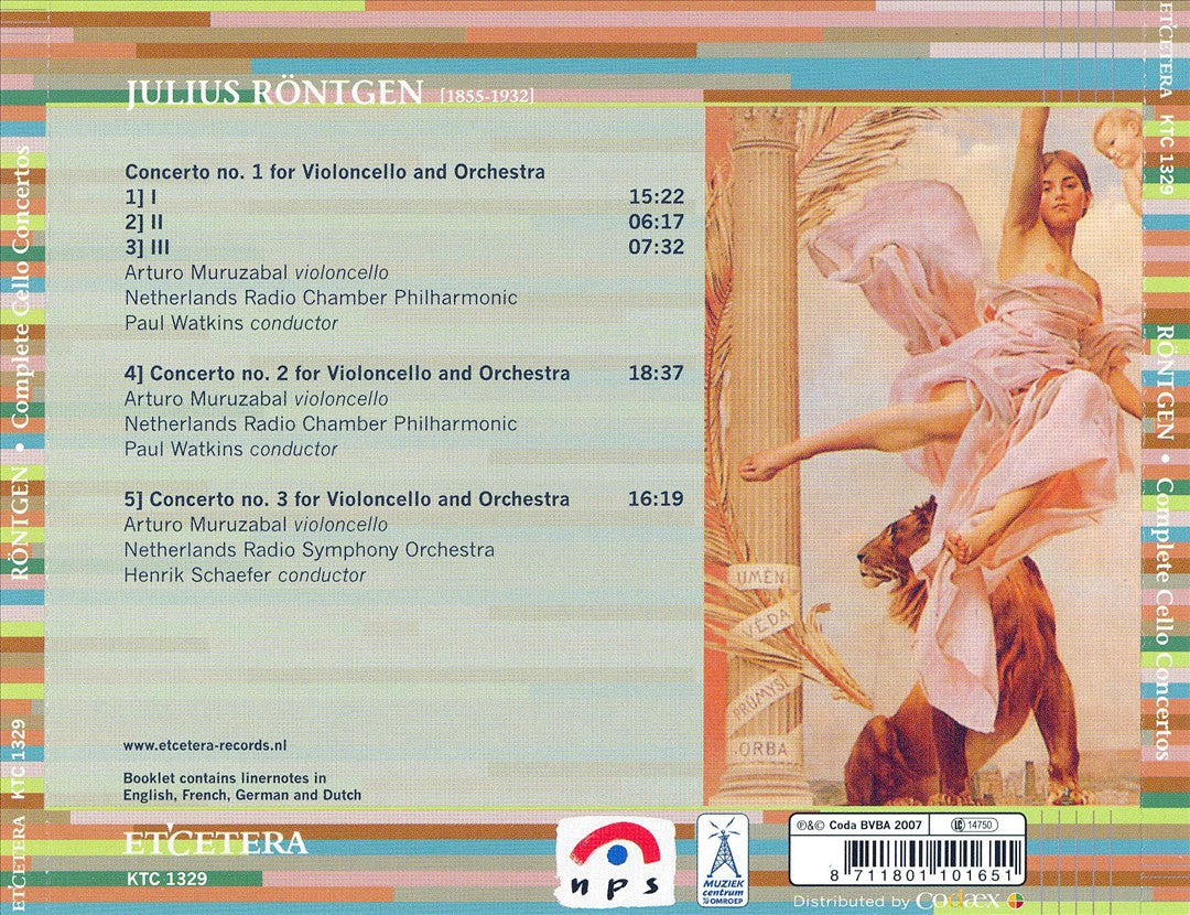 Julius Röntgen: Complete Cello Concertos cover art