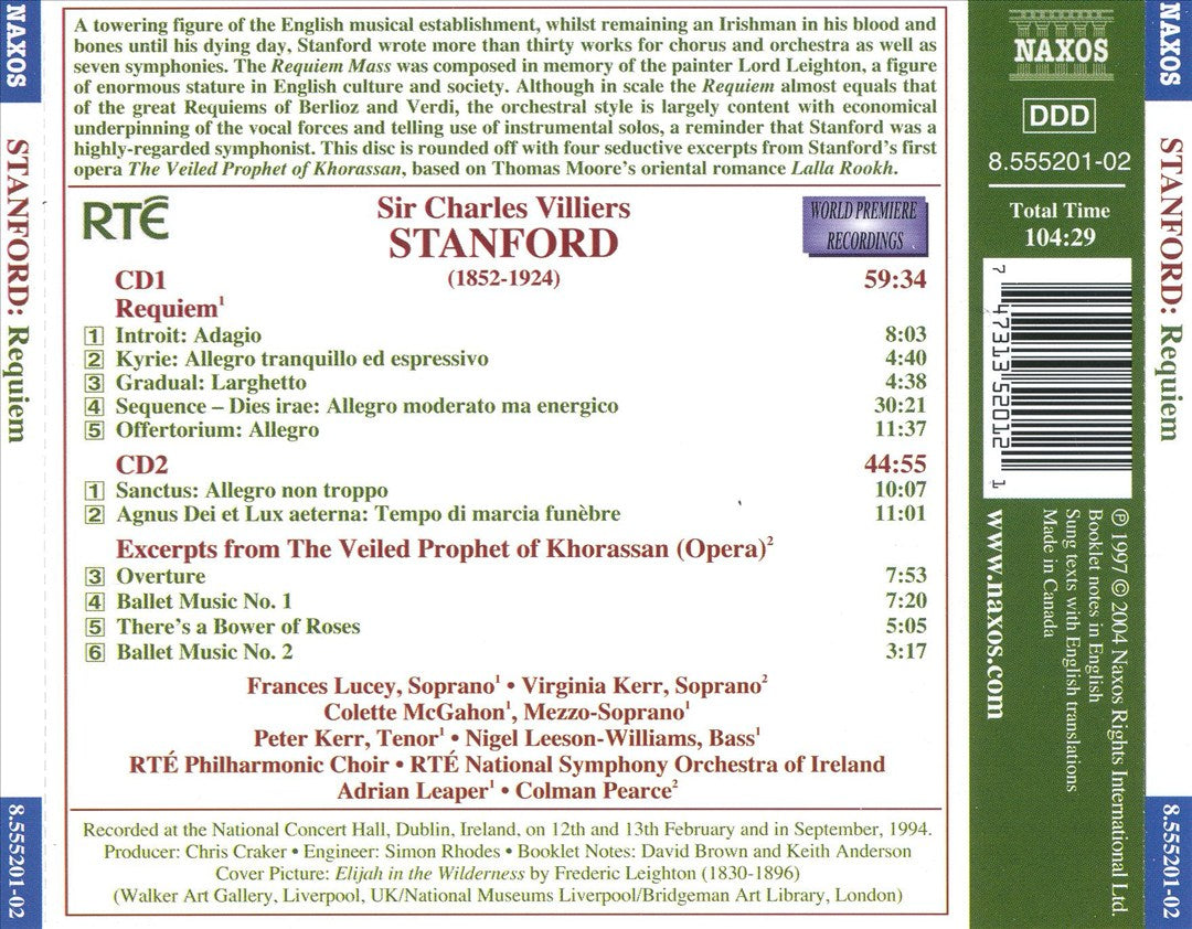 Stanford: Requiem; The Veiled Prophet of Khorassan cover art