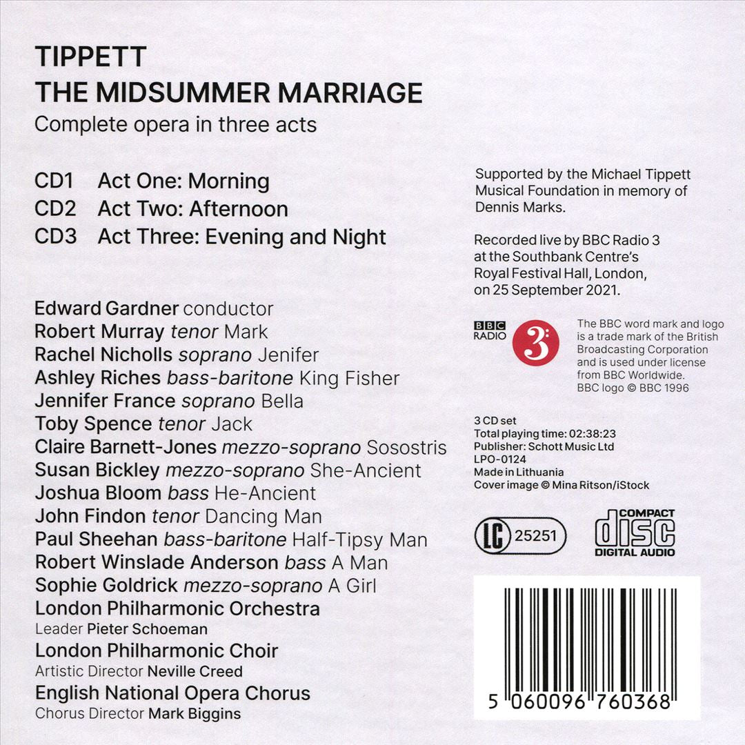Tippett: The Midsummer Marriage cover art