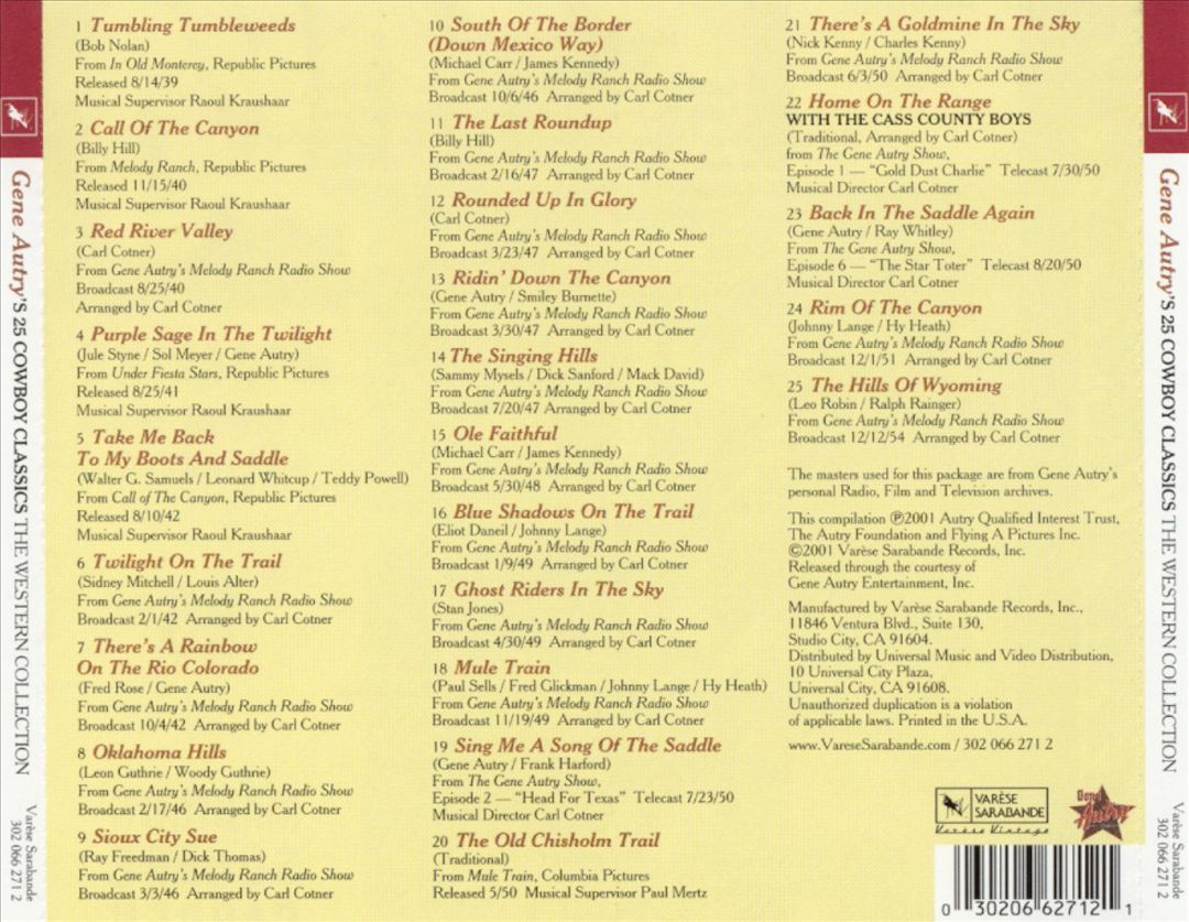 Western Collection: 25 Cowboy Classics cover art