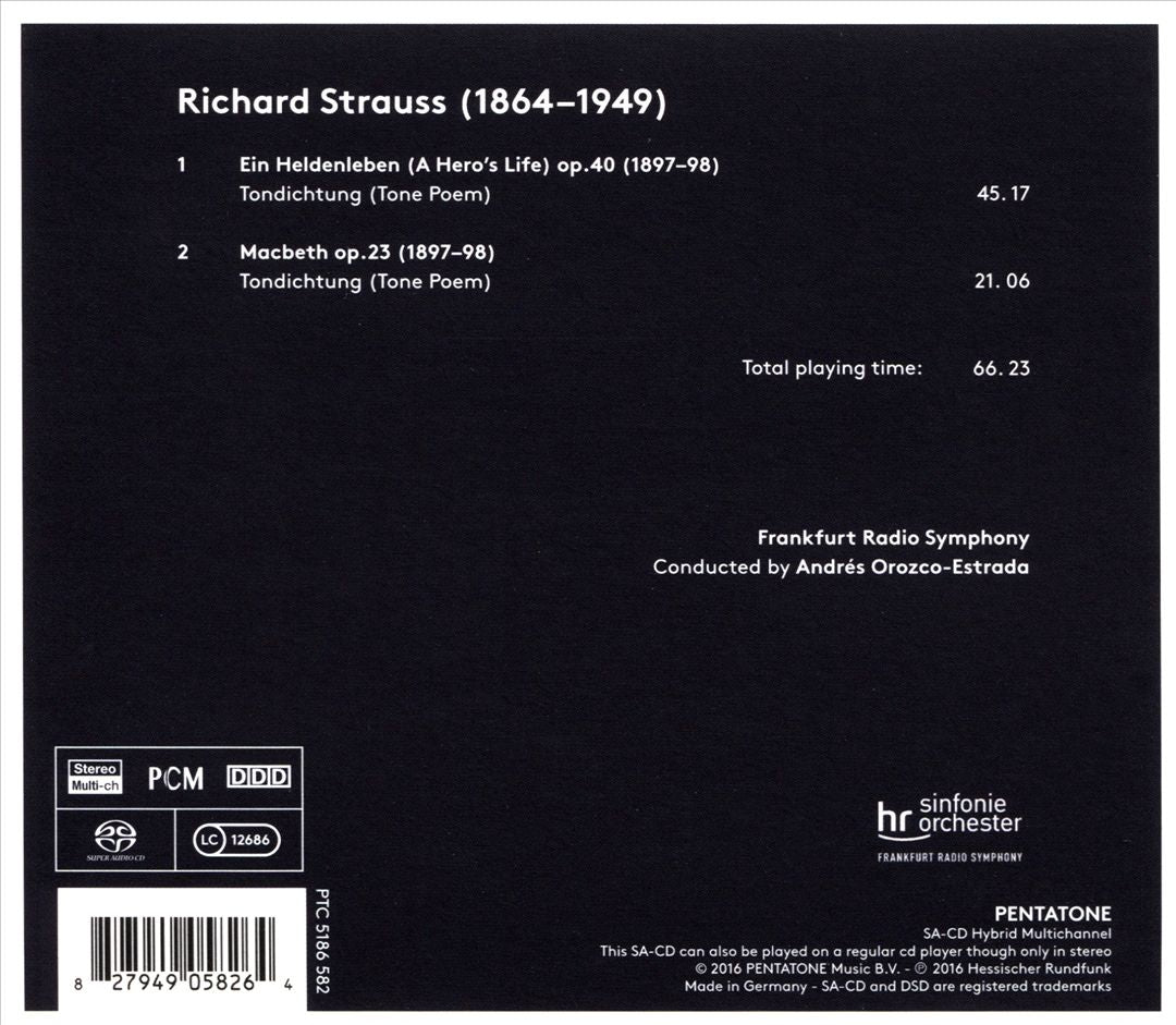 Richard Strauss: Ein Heldenleben & Macbeth cover art