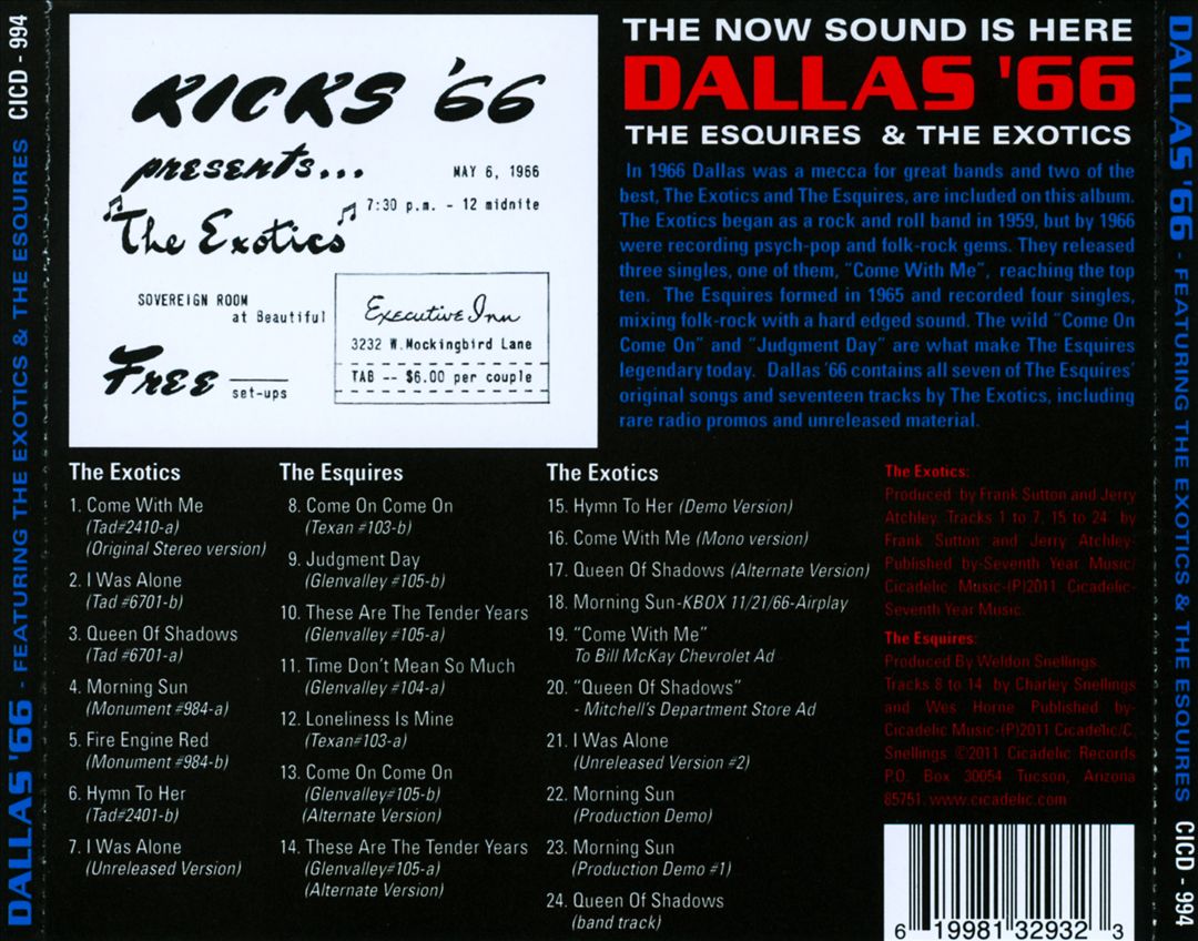 Now Sound Is Here: Dallas 66 cover art