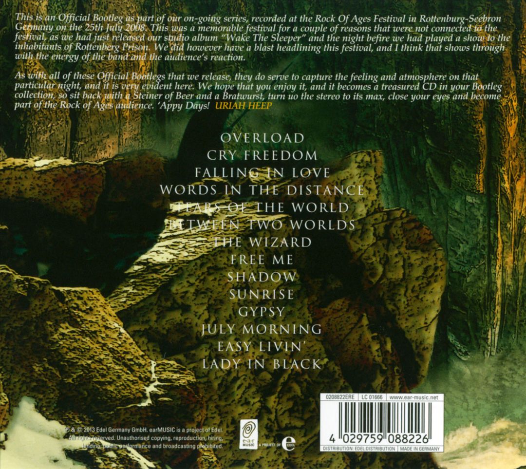 Official Bootleg, Vol 6: Live At the Rock of Ages Festival Germany 2008 cover art