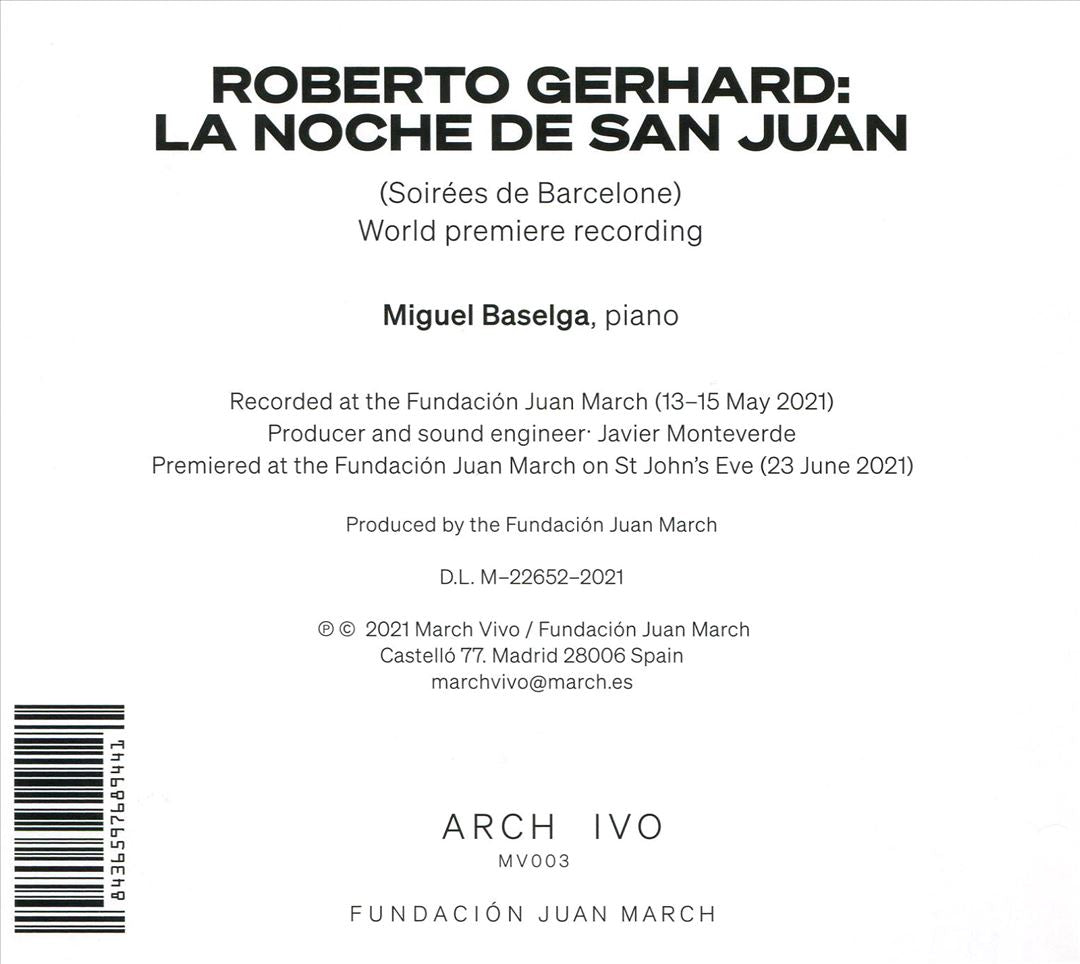 Roberto Gerhard: La Noche de San Juan cover art