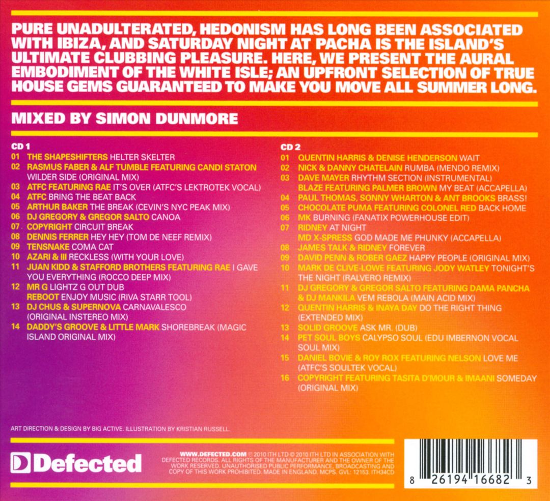 Defected in the House: Ibiza '10 cover art