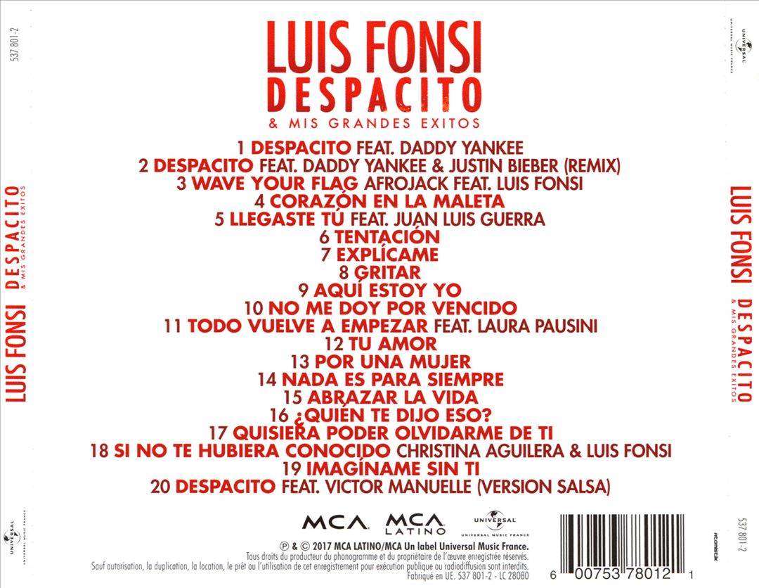 Despacito & Mis Grandes Exitos cover art